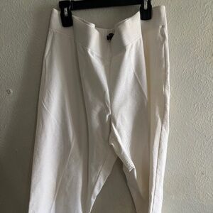 Eileen Fisher White Cropped Pants
